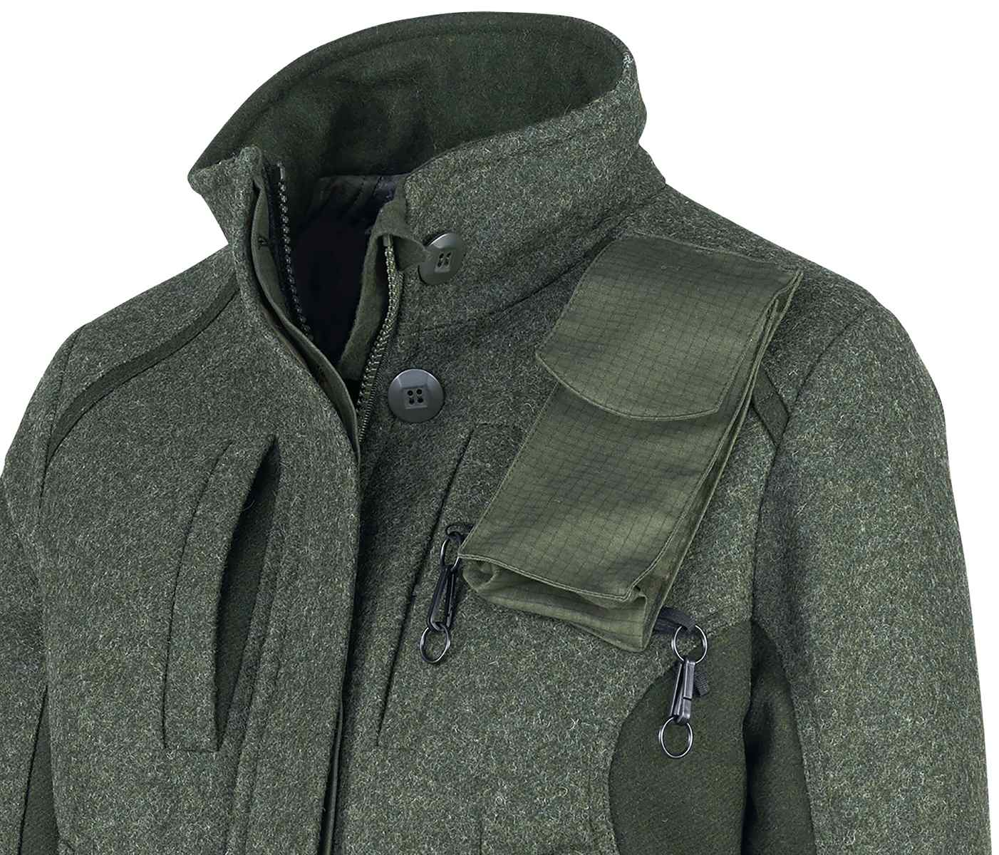 Die Wildspitz Lodenjacke für Damen der Firma Jagdhund ist eine wärmeisolierender Begleiter für viele Jagdjahre.