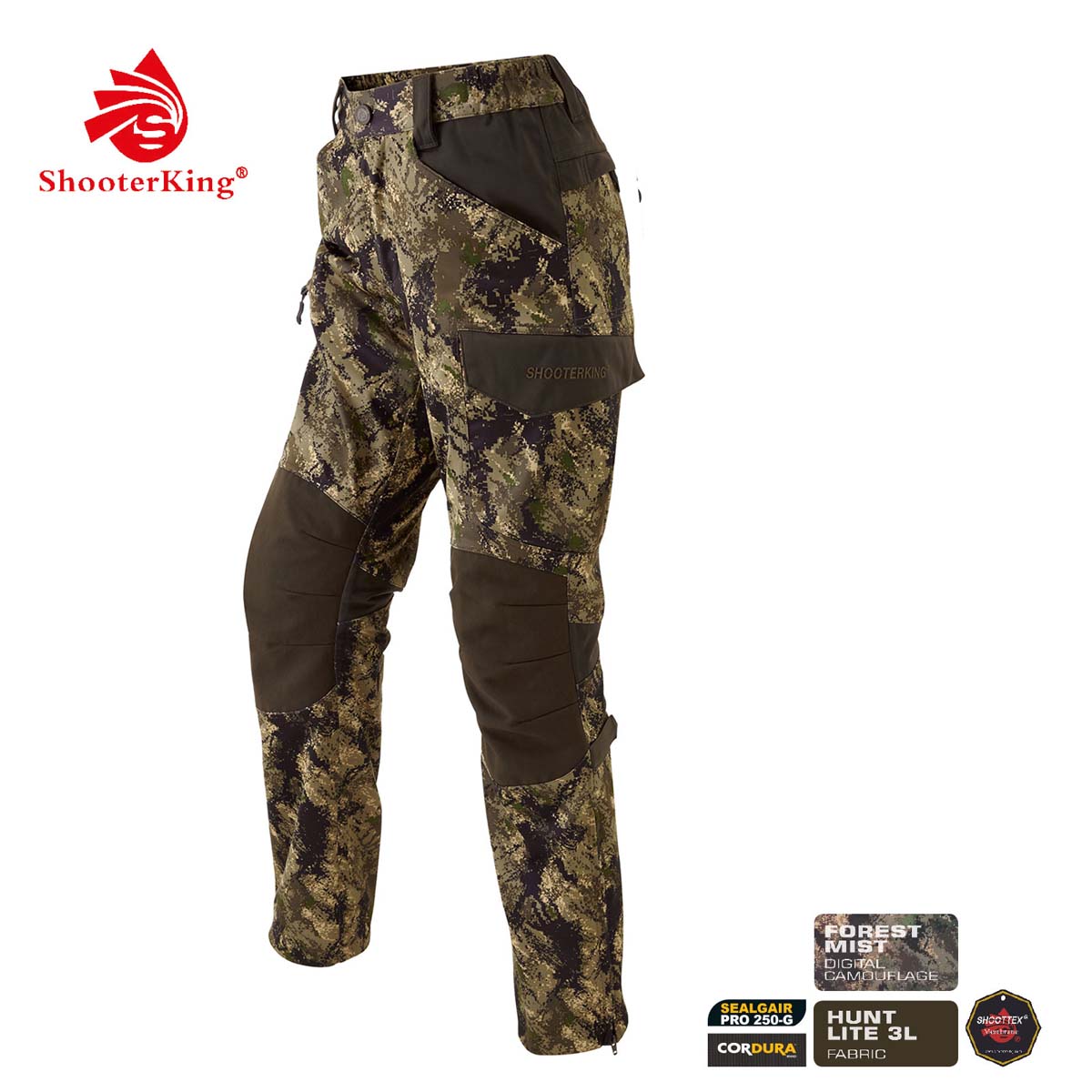 Hose Huntflex  Digital Camo Forest Mist