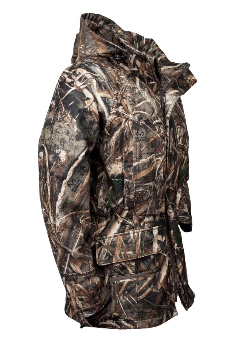 Hubertus Damenjagdjacke Max 5 Skade Damenjagdjacke Leichte, vielseitige Ganzjahres-Jacke in Realtree Schilf und Mais-Tarndruck.