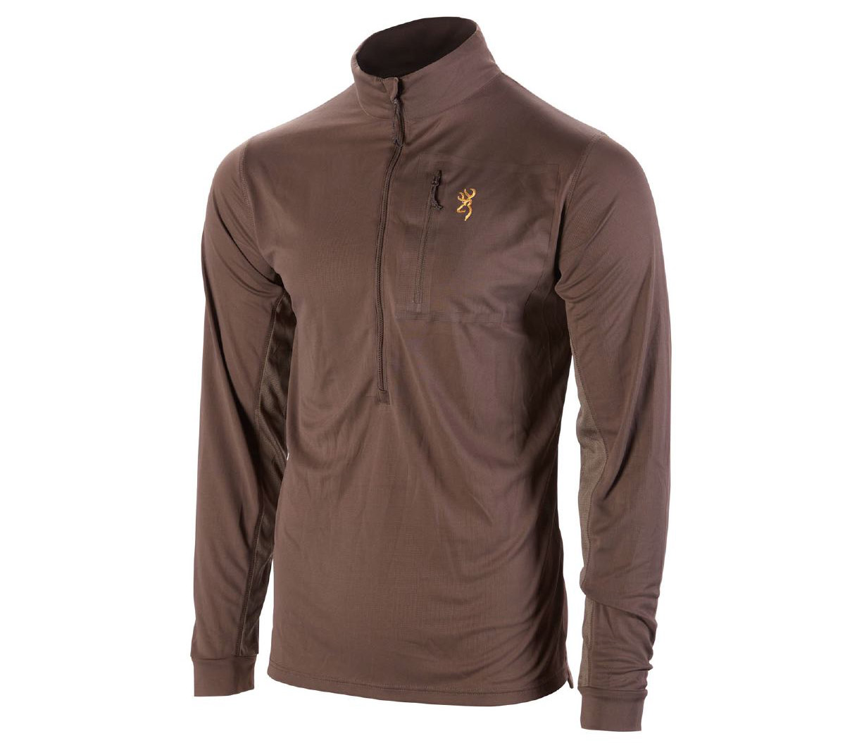 Browning Unterzieh-Shirt Early Season Dark Brown Frontansicht