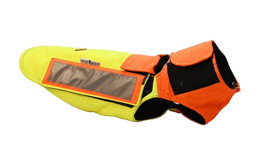 Hundeschutzweste Kevlar  Orange