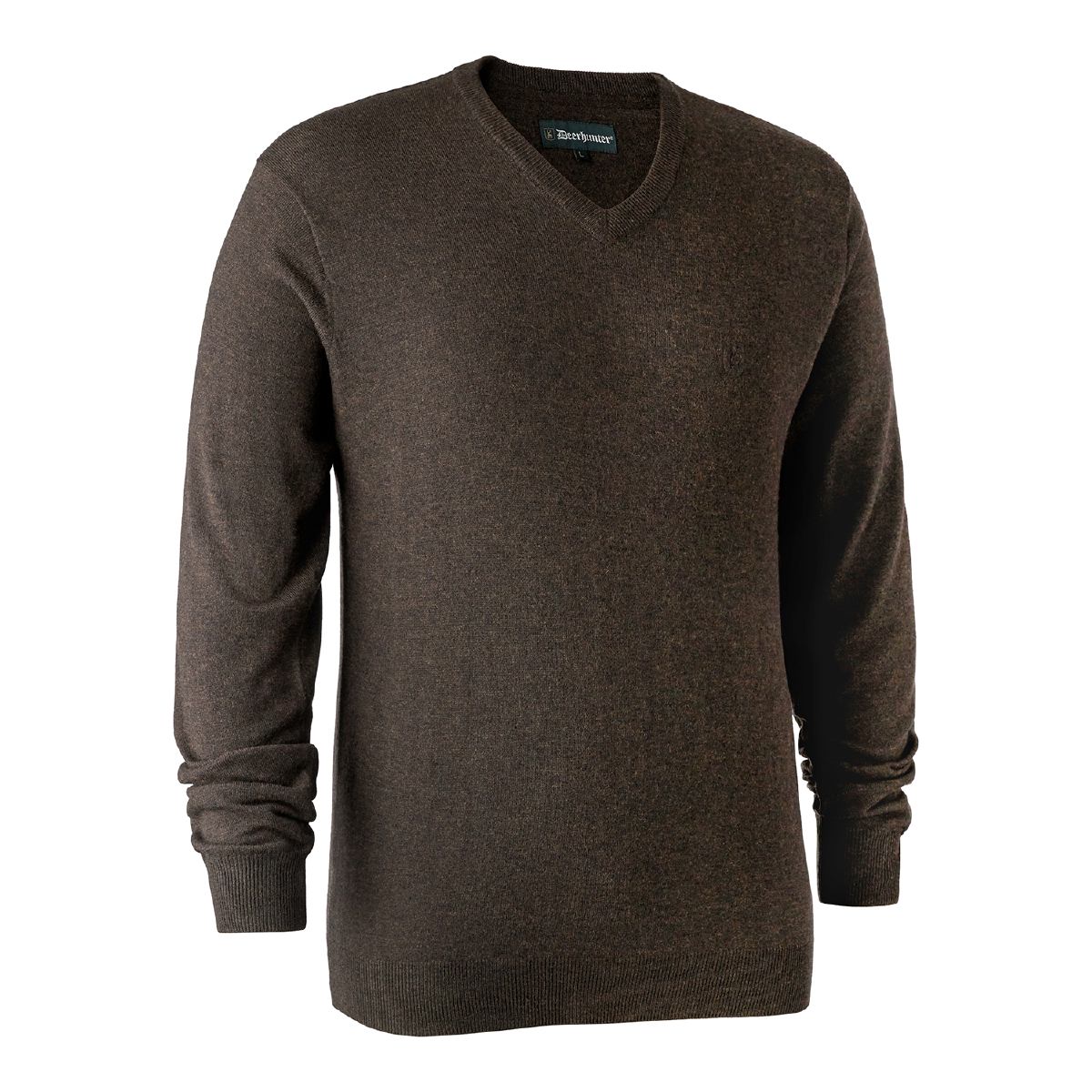 Deerhunter Pullover Kingston m. V-hals in der Farbe braun