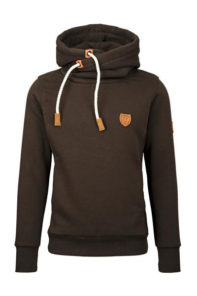 Hubertus Hoodie  oliv / braun