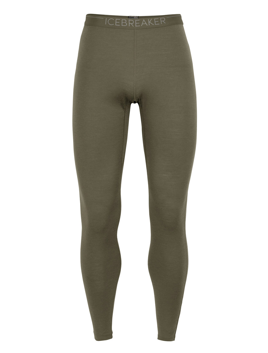 Icebreaker Langeunterhose Unterhose Oasis 200g Körpertemperatur regulierende Langeunterhose aus Merinowolle mit Flachnähten.