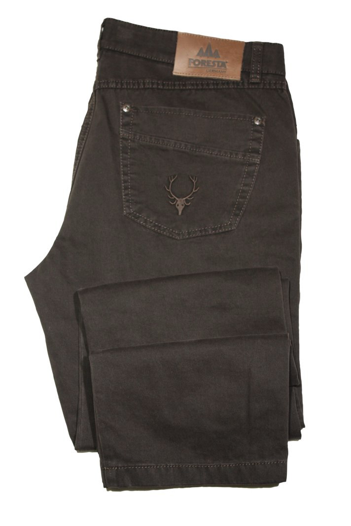 Foresta Jeans-Fivepoket mit Stick Braun