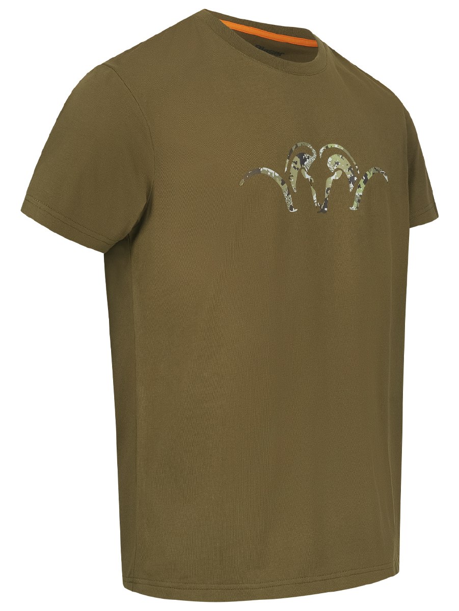 Blaser T-Shirt T-Shirt Argali Blaser T-Shirt aus 100% Baumwolle mit Rundhalsausschnitt und Argali-Druck