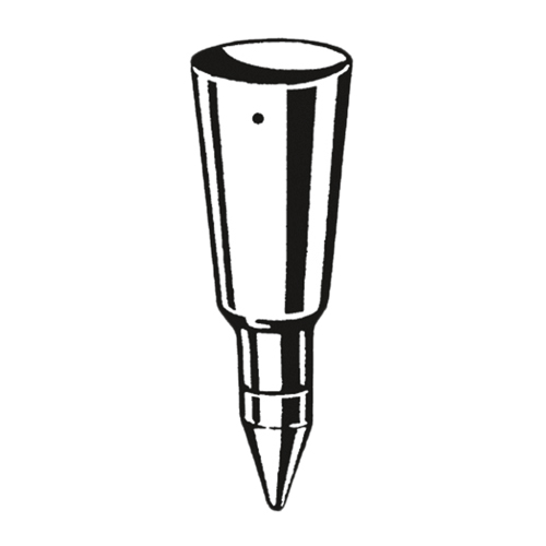 Stockspitze aus Metall   D=18mm