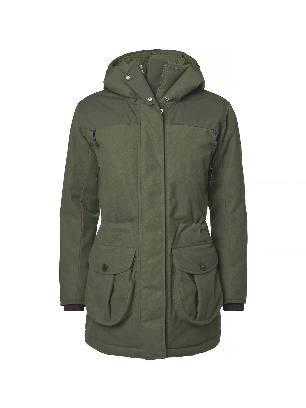 Chevalier Jacke  Jacke Frost Powerfill in dark Green von vorne gezeigt