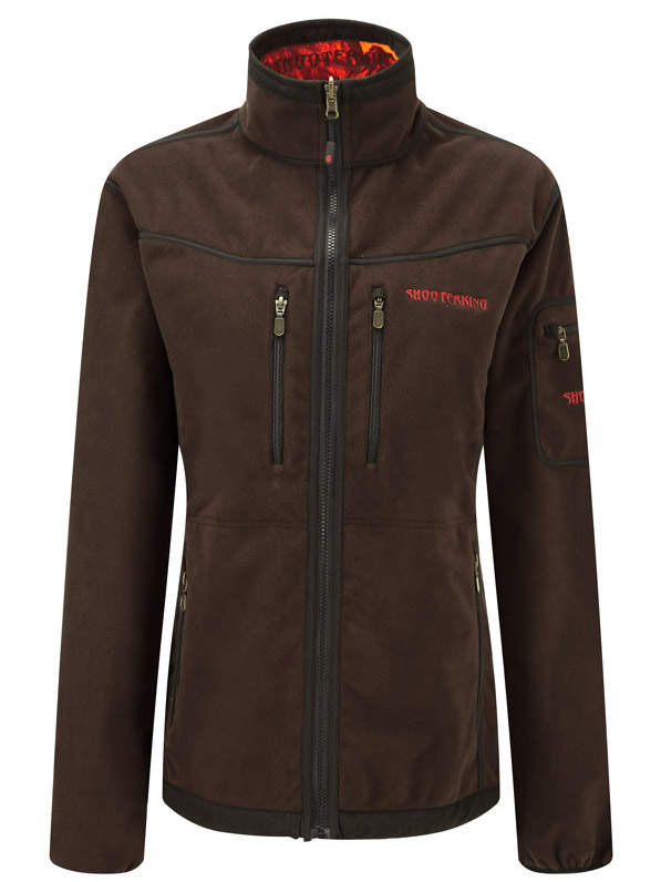 ShooterKing Softshell-Jacke Mossy Softshell-Jacke  Softshell-Jacke zum Wenden in orange/braun, aus SHOOTTEX® Membran.