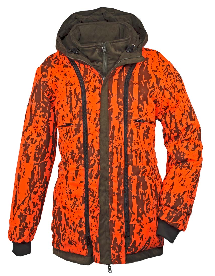 Wendejacke Micro Camo Janus  Camo Oliv/ Orange