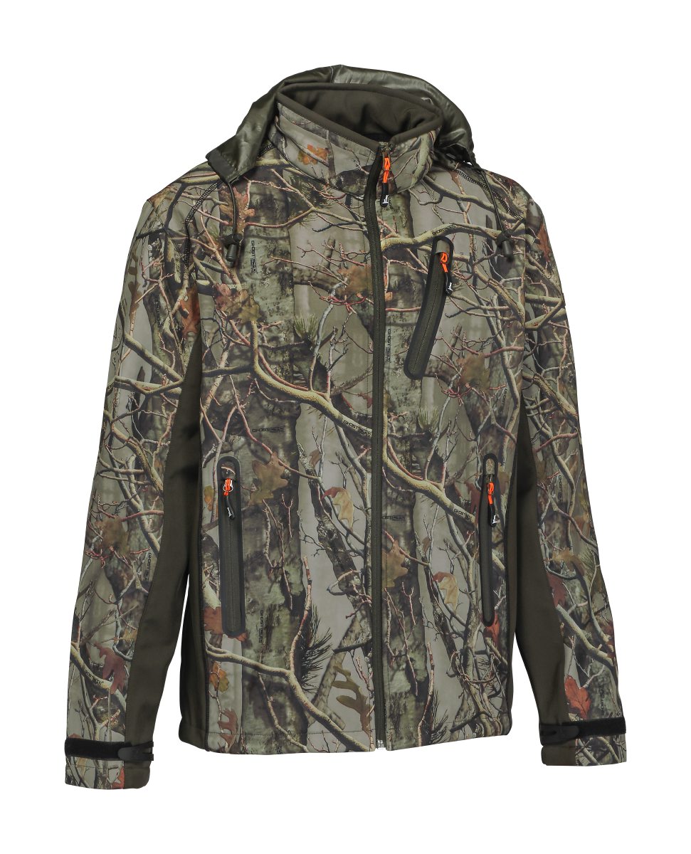 Percussion Jacke Softshelljacke Jagdblouson Ghostcamo Forest Evo Saison: Herbst/Winter Wasserdicht Optimal getarnt