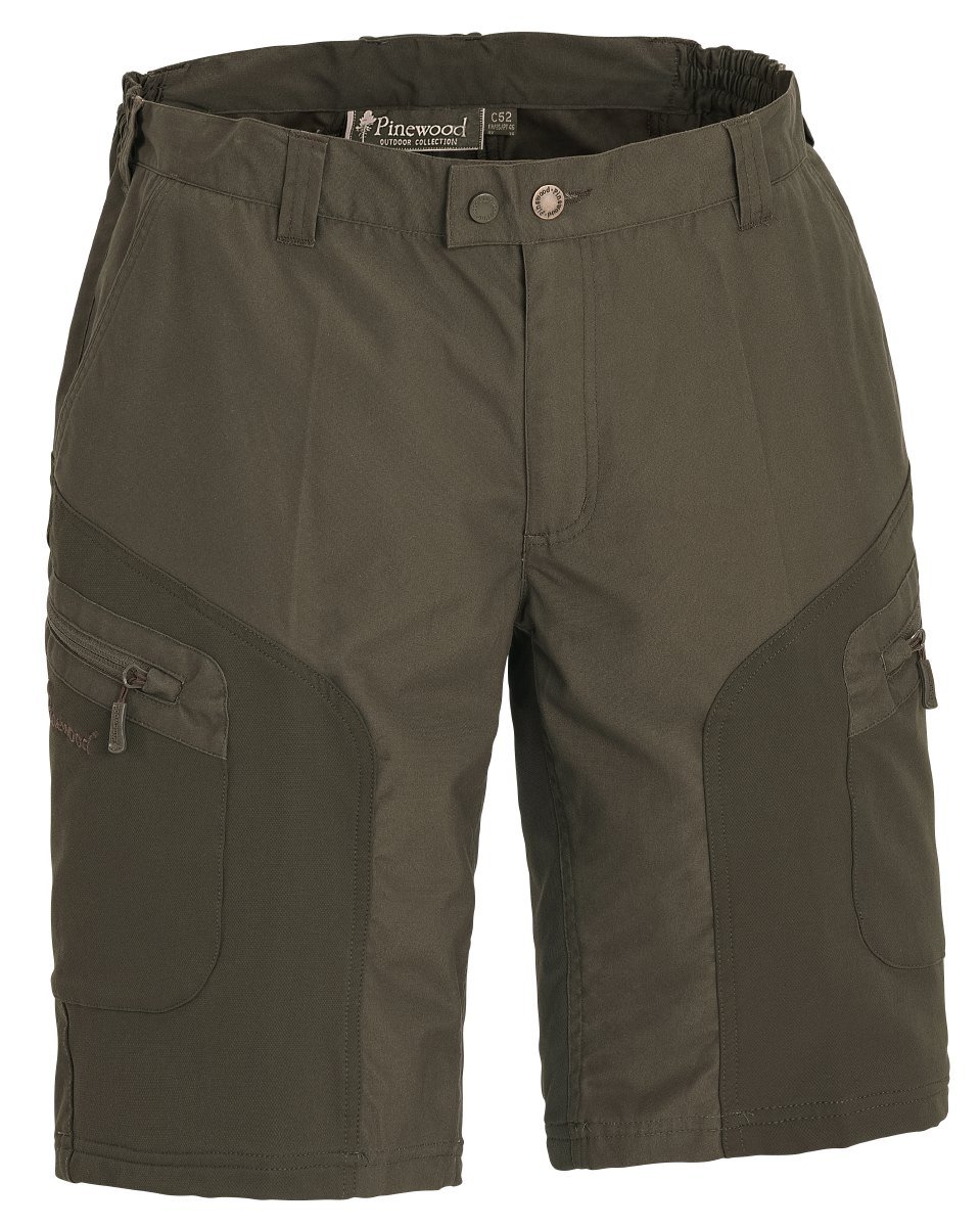 Pinewood Shorts Wildmark Stretch Darkoliv/Mossgreen