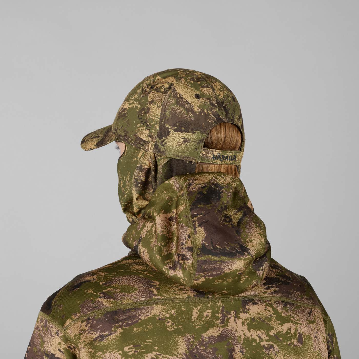 Härkila Cap mit Tarnnetz Deer Stalker in der Farbe Camo