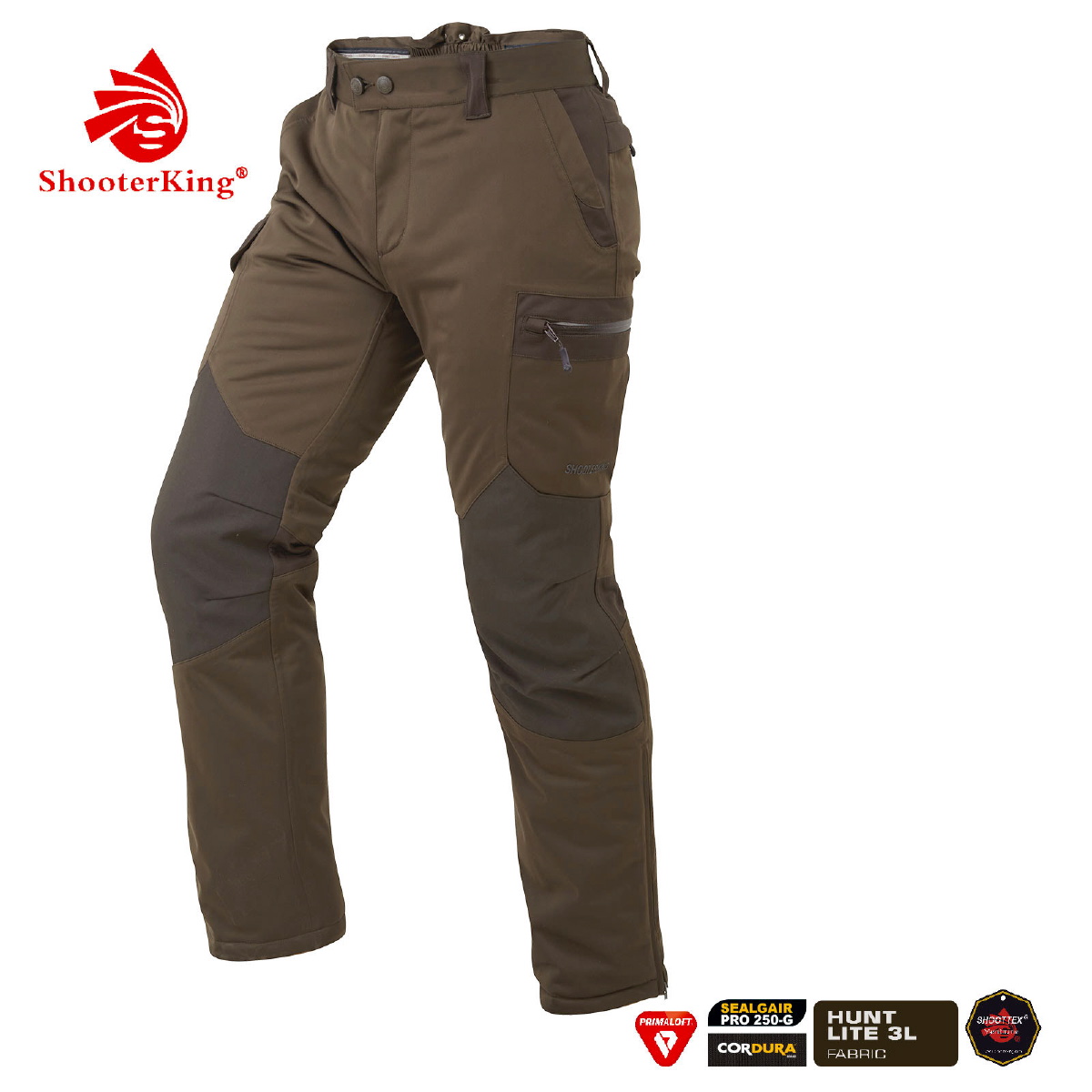 Shooter King Hose Huntflex Primaloft Winter  Braun-Olive