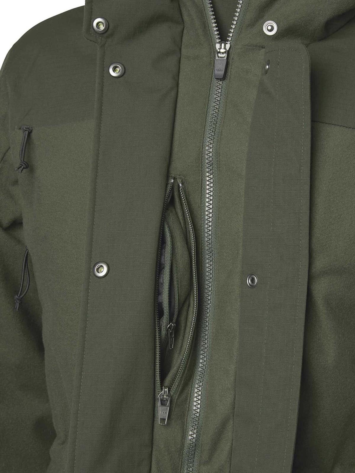 Chevalier Jacke  Jacke Frost Powerfill in dark Green mit Nahaufnahme auf die Brusttasche