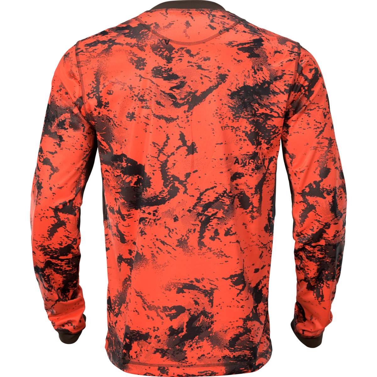 Härkila Langarmshirt Wildboar Pro Orange Blaze-Shadow brown