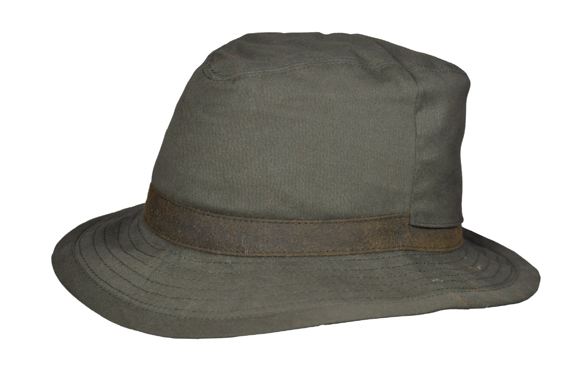 Skogen Hut Wende-Leuchthut OS 50 Klassischer Bucket Hat zum Wenden in grün/orange mit Ohrenklappen.