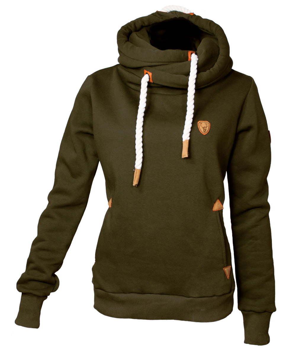 Hoody Hunting  Oliv/braun