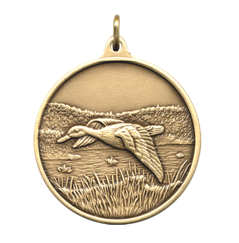 Jagdmedaille Ente 40mm   Bronze