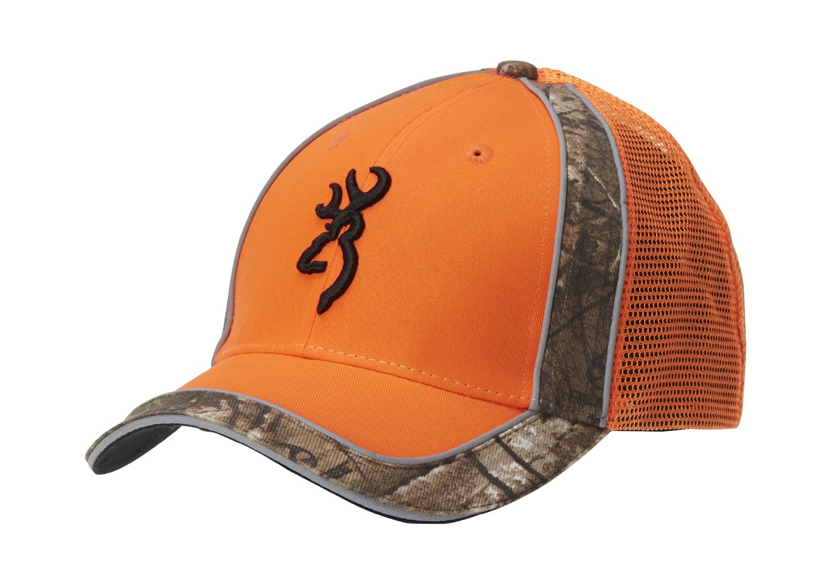 Browning  Kappe  Polson Meshback Leichte Sommerkappe mit Mesheinsatz am Hinterkopf in Orange mit Logo-Stickerei.