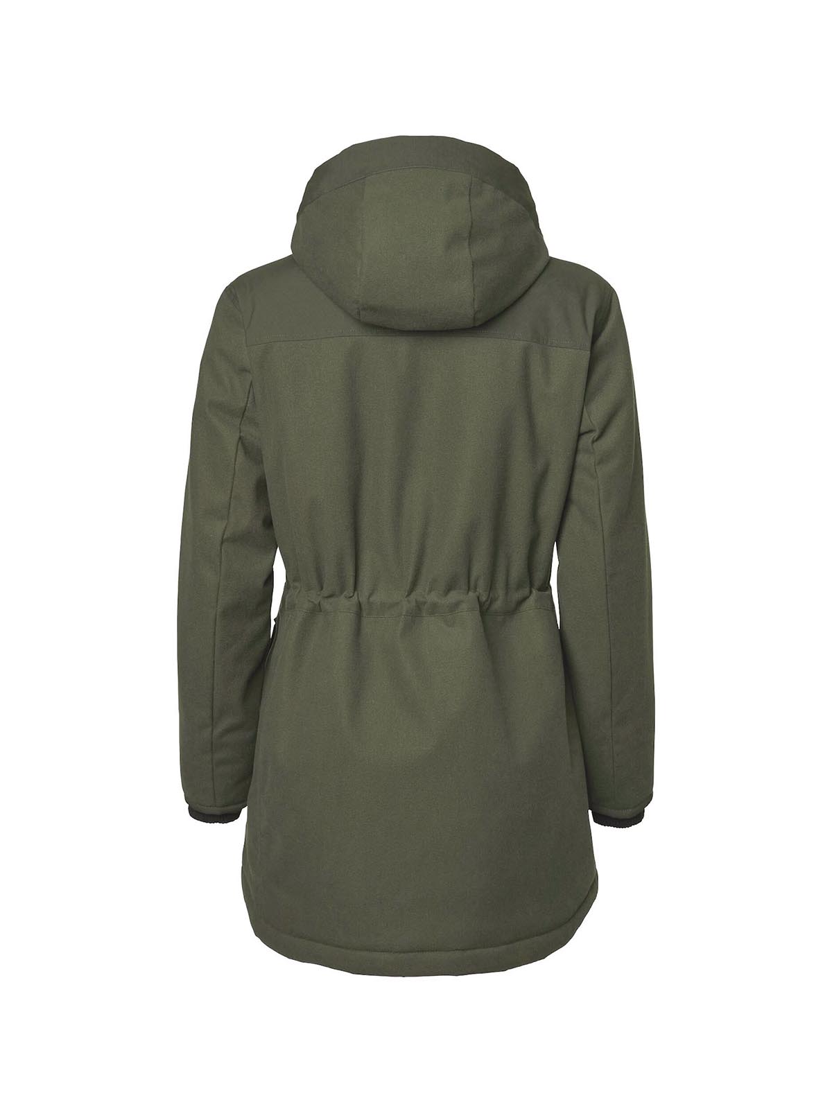 Chevalier Jacke  Jacke Frost Powerfill in dark Green von hinten gezeigt