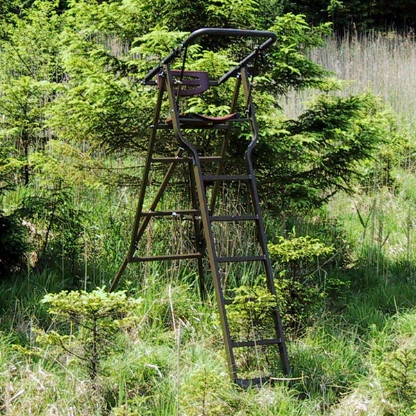 Aluminium-Hochsitz Bockleiter  Höhe 2m