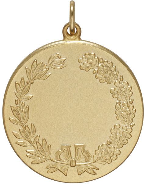 Medaille neutral 40mm   vergoldet