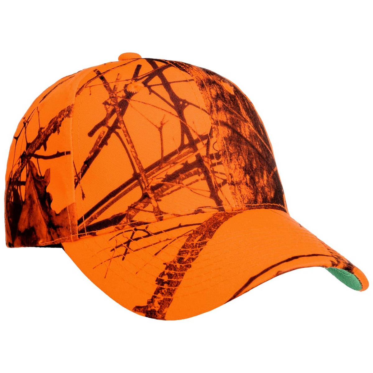 Lodenhut Manufaktur  Basecap Cap Mossy Oak  Organe Cap mit Geäst-Motiv-Print und frablich kontrastreicher Schirmunterseite. 