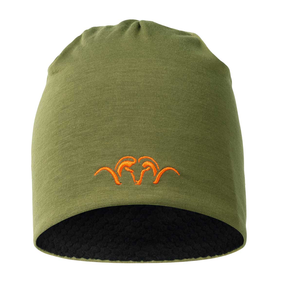 Blaser Mütze Drain Beanie Optimal sitzende Mütze mit 4-Wege-Stretch und Logo-Stick in orange. 