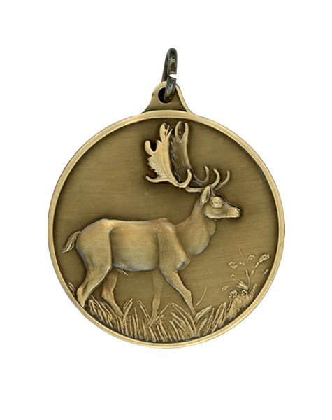 Steinhauer & Lück Jagdmedaille Damhirsch 40 mm bronze