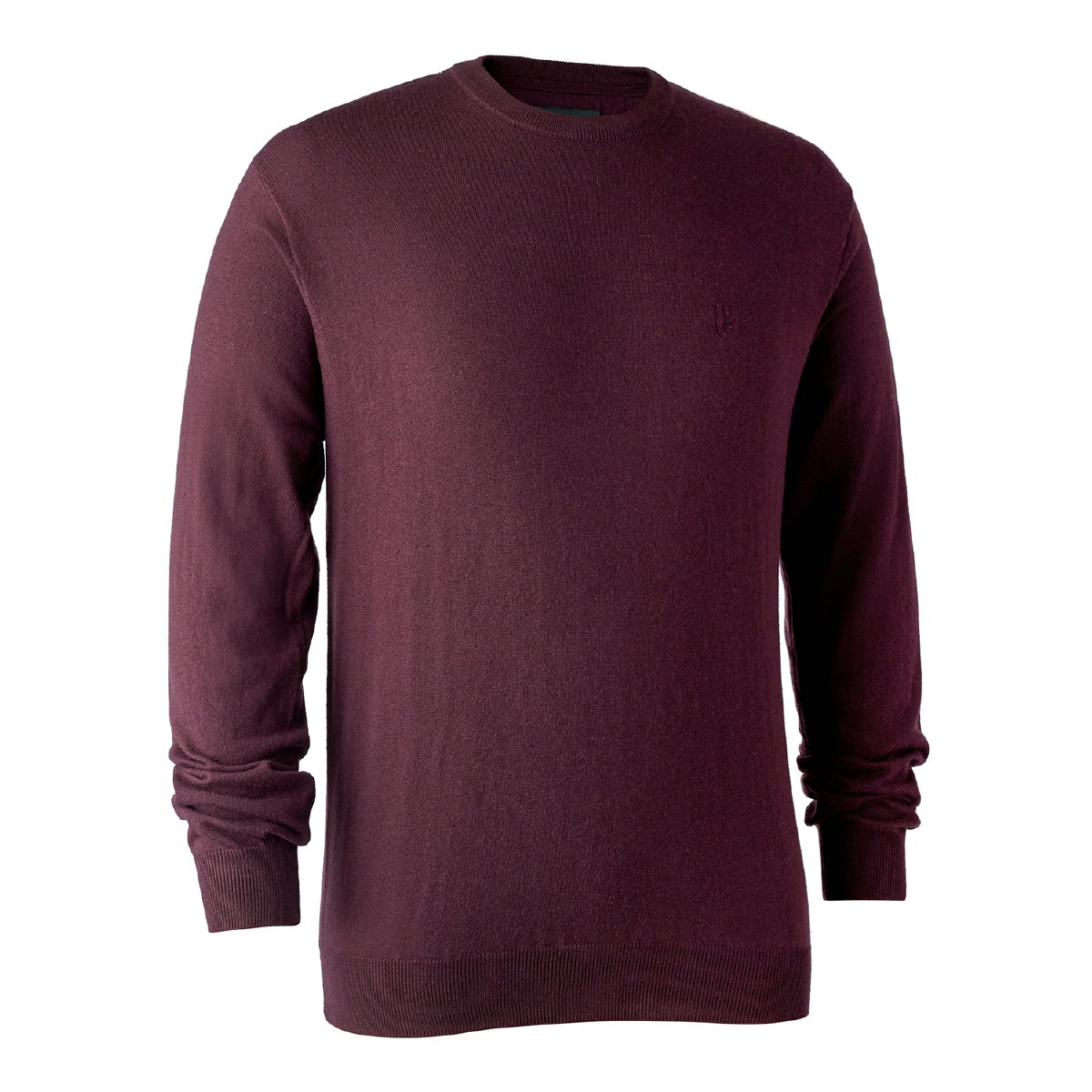 Pullover Kingston m. O-hals  Burgundy