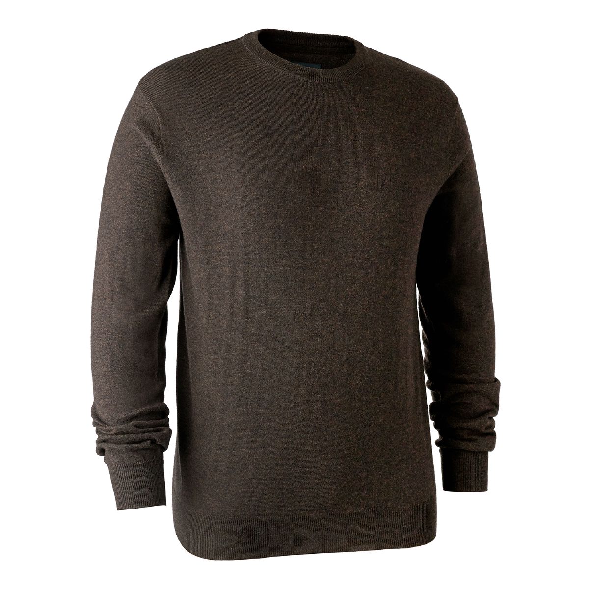 Pullover Kingston mit Rundhals, Dark Elm